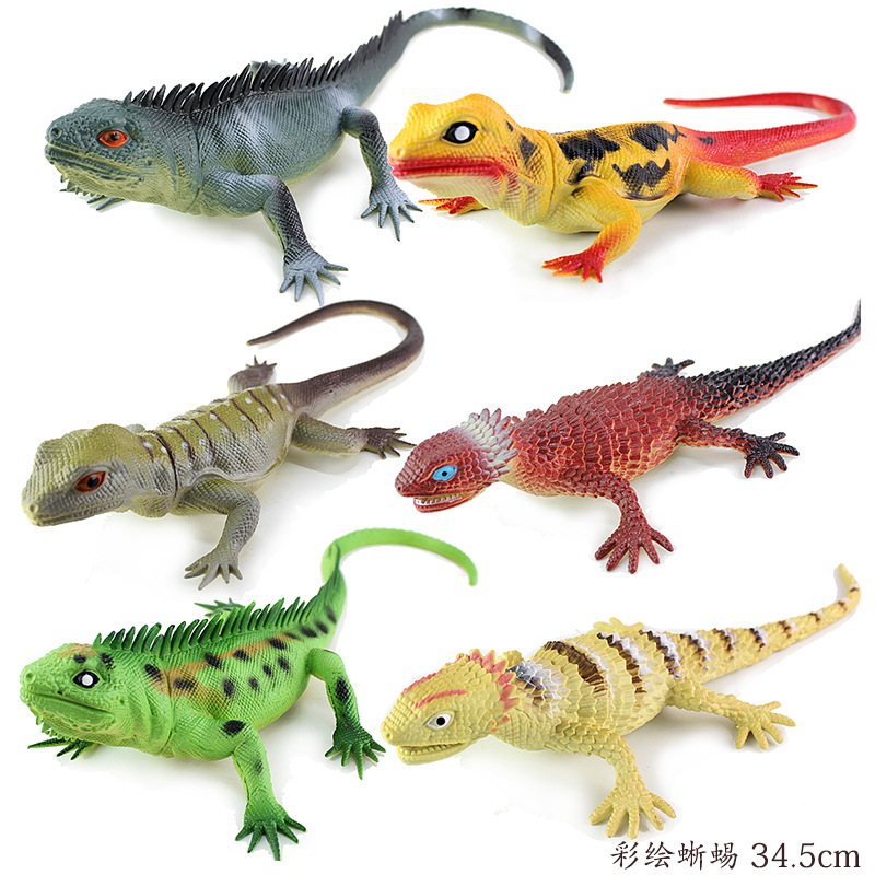New simulation lizard model toys vocal animal model crocodile whole people funny toys with BB whistle wholesale