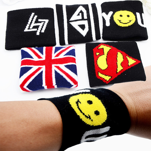 Sweat-absorbent towel wristband, sports bodybuilding, fitness, running, basketball wristband, breathable cotton sports wristband, double-layer encryption