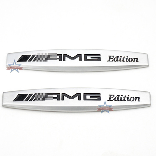 AMG fender logo, fender metal car sticker, personalized modified decorative car logo