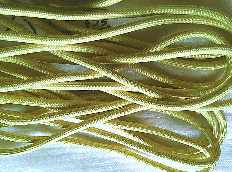 耐高温防火阻燃芳纶，6毫米凯芙拉绳，耐磨防腐蚀纤维编织绳