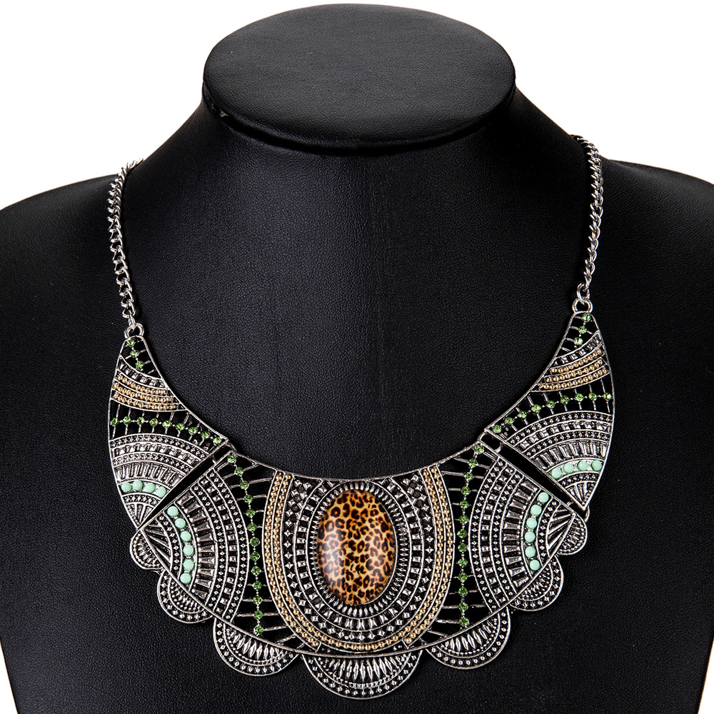 Exotic alloy plating necklace (color)NHJE0473-color
