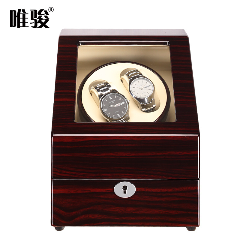 唯駿 電動表盒搖表器 防磁靜音機械表自動上鏈上弦晃表器現貨批發
