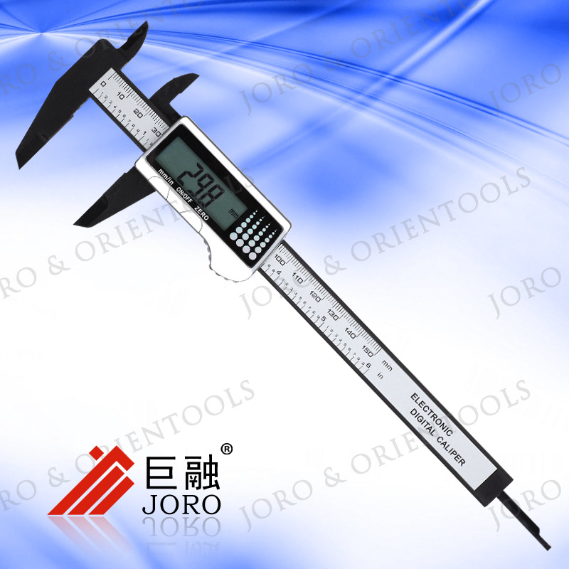 塑料卡尺 塑料数显卡尺3V锂电池款JR42 有测杆/无测杆高精度电子