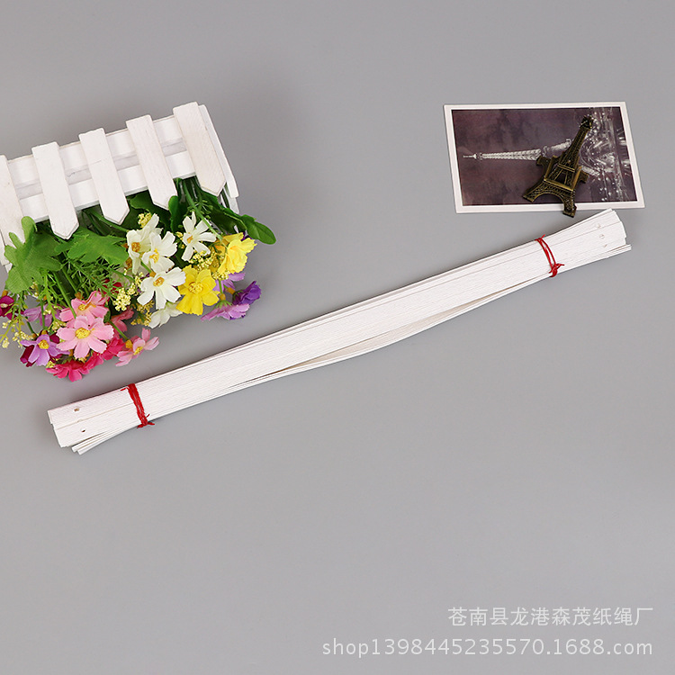 10股 长40cm 彩印纸袋手提带 手工纸质手提带定 做 糖果色手提带