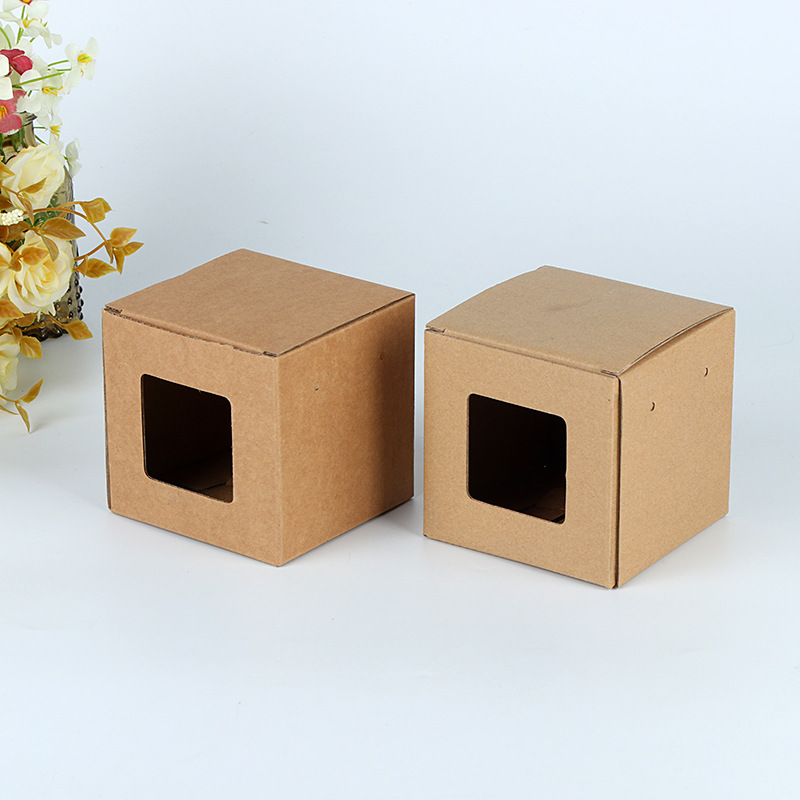 牛皮纸礼品盒包装纸盒定制天地盖首饰花茶礼品包装盒定做可印logo