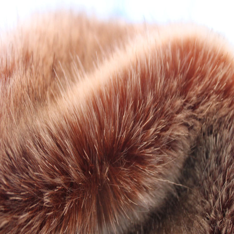 厂家直销供应2020新款毛尖染色褪色长毛绒黑色软狐狸毛人造毛皮|ms