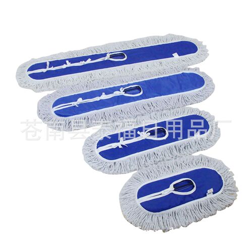 Property dust push mop flat large mop long cotton line industrial factory hotel shopping mall absorbent cotton line mop