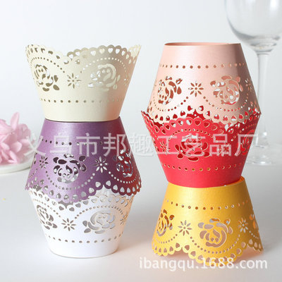 rose Hollow European style Cupcakes Manufactor Direct selling Cake Girth decorate butterfly Cupcakes ornament
