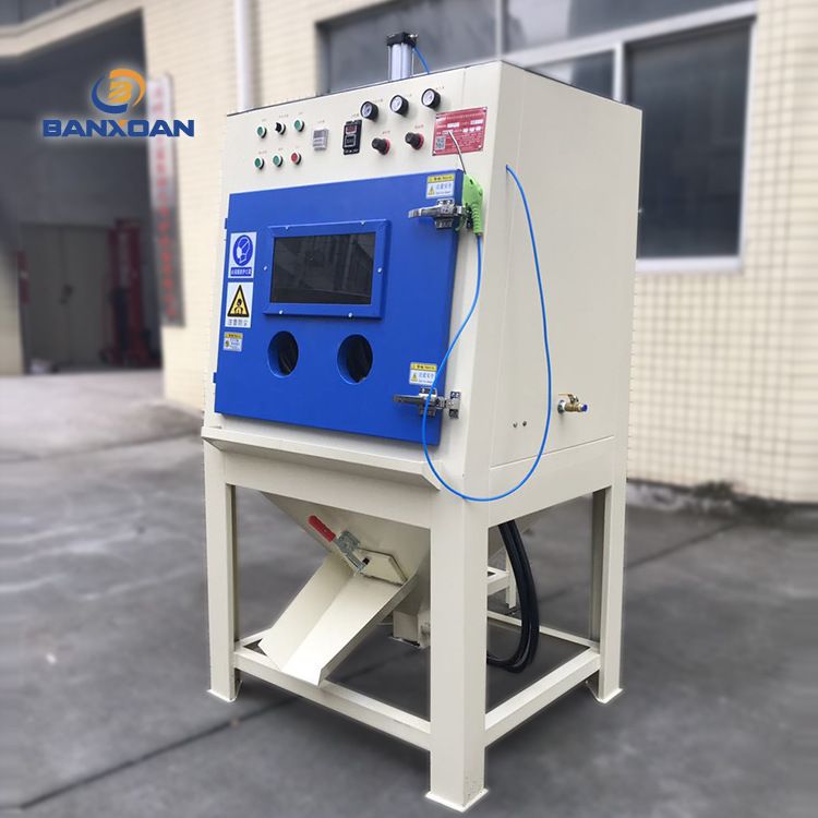 small-scale hardware Spear roller fully automatic Sand blasting machine Insert card Glitch Oxide scale Sandblasting machine equipment