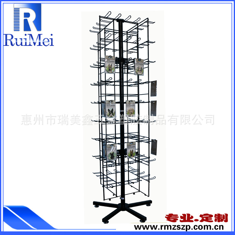 加工定制 桌面旋转小展架 台式网片挂钩展示架 饰品架铁展示架