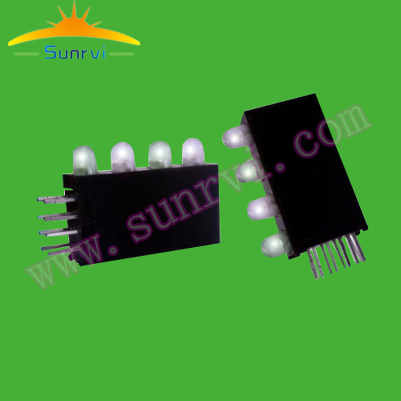 四孔灯脚间隔柱 PLD4-3A 灯座  直角折弯四方孔间隔柱 塑胶灯帽