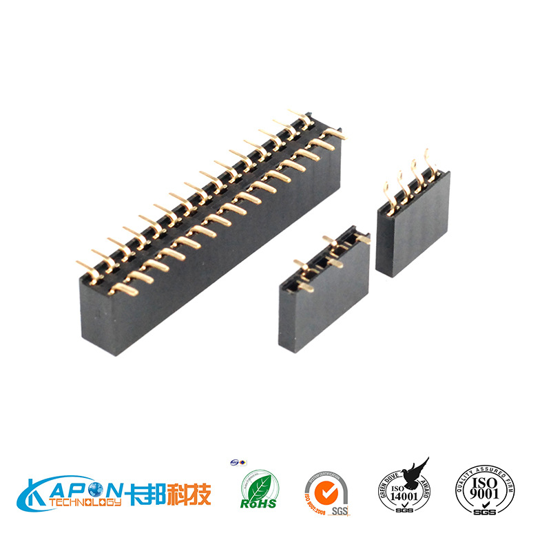 2.54排母 单双排、贴片排母. 2.54间距SMD排母排插 female header