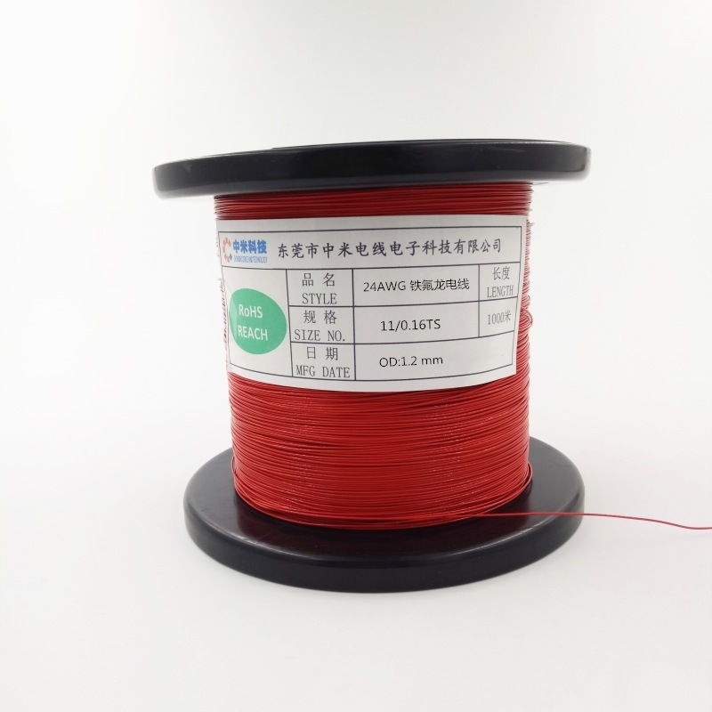 Провод термостойкий China-US 24AWG черный