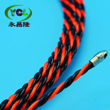 30米紅黑色 電工電線穿管器 電纜光纖管道穿線引線器廠價直銷