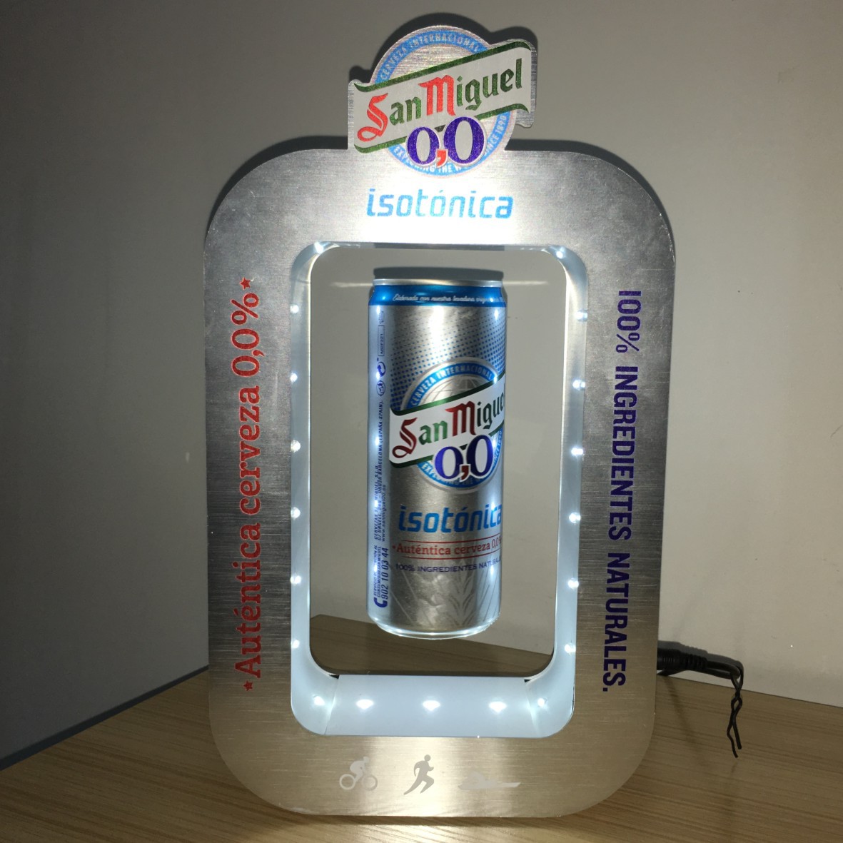 新奇特广告器材 磁悬浮展示台 亚克力可乐自转 展示用品厂家批发