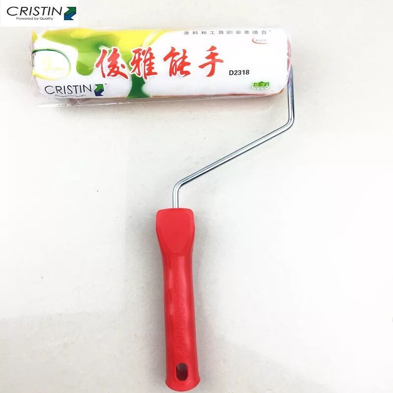 克里斯汀 加长滚筒刷伸缩杆 乳胶漆油漆刷子涂料滚筒刷墙工具