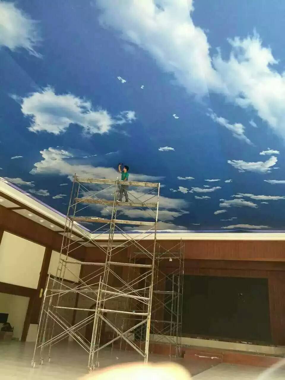 Peer machining green environmental protection energy conservation UV Fireproof Soft film smallpox suspended ceiling LED Light box