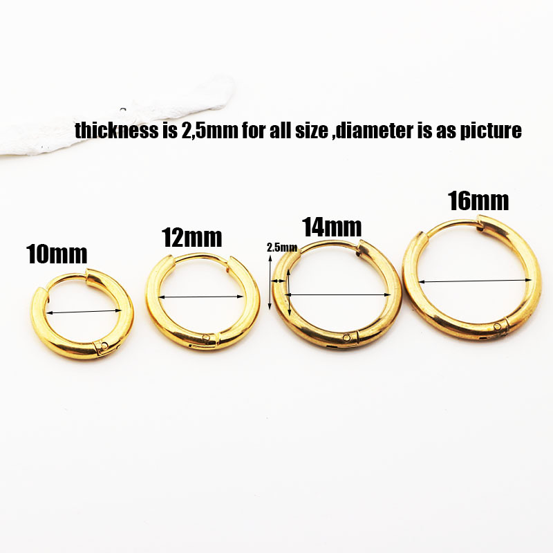 Trendy Men's Women's Titanium Steel Ear Clip Geometric Earrings Couple's Fashion Ear Buckle Stock detail image 8