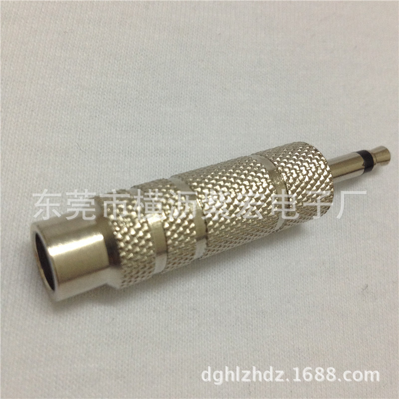 直销3.5转6.35话筒音频转接头金属耳机转换器3.5转6.5耳机转接头