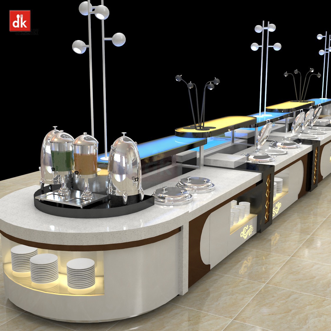 自助餐台发光 自助餐台设备