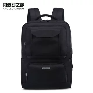 Apollo dream新款男士双肩背包商务防泼水多功能电脑包笔记本背包