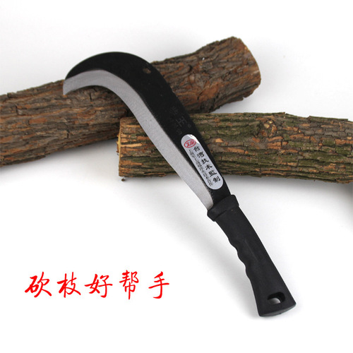 Chaiwang wooden handle manganese steel small axe, farm use cutting and chopping two-in-one knife, outdoor felling small curved knife, hook knife, sickle 