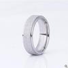 Fashionable matte ring from pearl stainless steel suitable for men and women, simple and elegant design, wholesale