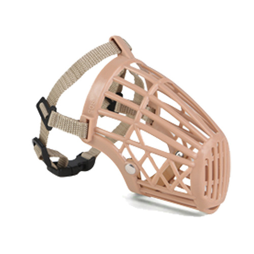 Factory direct supply of snap-on pet muzzles, plastic fence type, plastic dog muzzles, dog mouth size 1-7