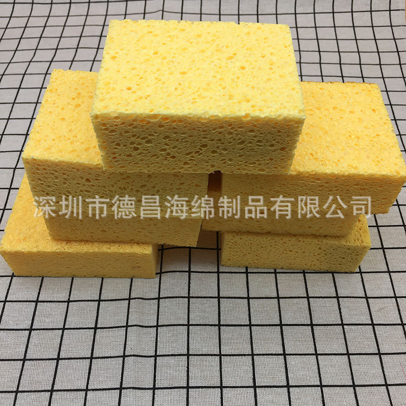 水槽洗碗机木浆海绵  油切器清洁海绵 洗碗泡棉 木浆洗脸海绵