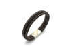 High-end woven fashionable classic bracelet, accessory stainless steel, Korean style, simple and elegant design, punk style