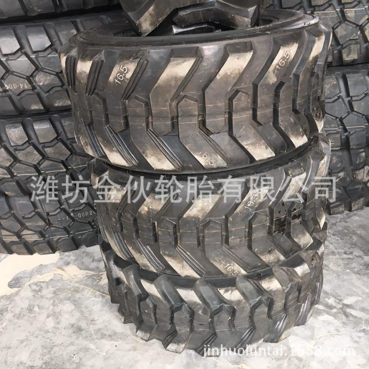 现货销售 12-16.5 凯斯滑移装载机轮胎 山猫滑移装载机 实心轮胎