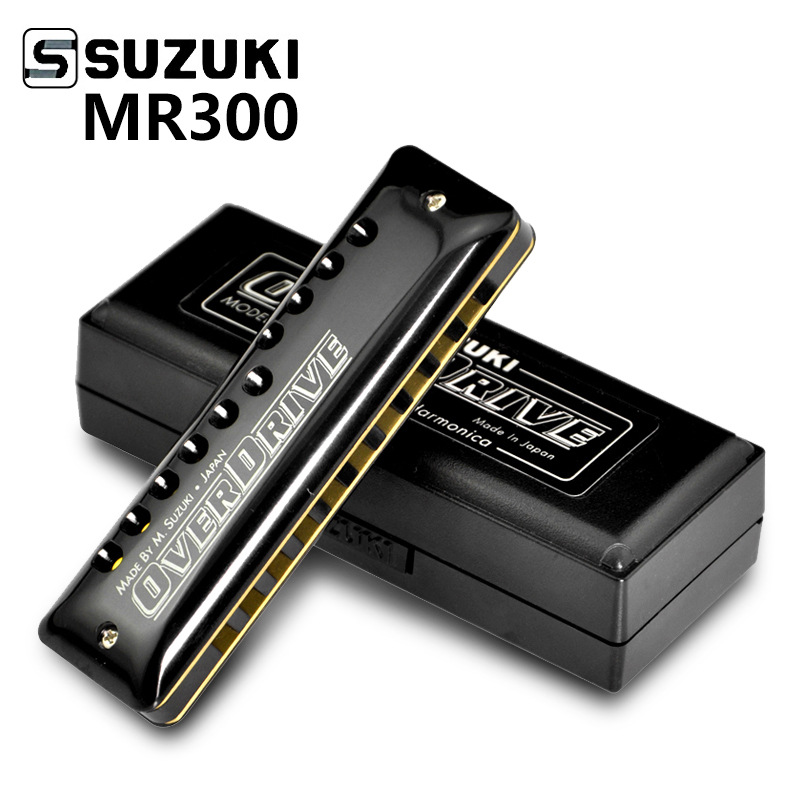 布鲁斯口琴 SUZUKI铃木口琴MR-300 10孔布鲁斯学生蓝调口琴