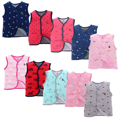 New spring Neonatal vest new pattern With cotton keep warm Vest Infants Vest Baby clothes