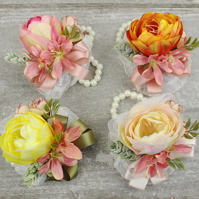 胸花郁金香百合胸花手花嘉宾庆典会议仿真花胸花手花