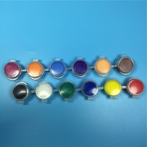 Children's graffiti acrylic paint set 12 colors with two pen paints wooden small production paint paint wholesale