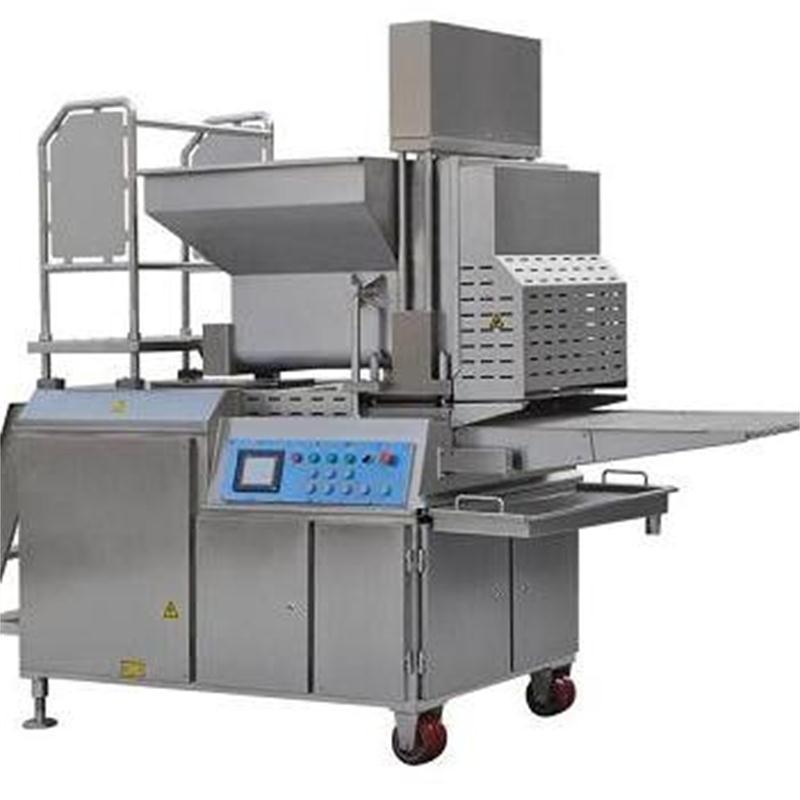 优品牌鱼虾挂浆打浆设备 南瓜饼成型上浆上屑油炸生产线 食品设备