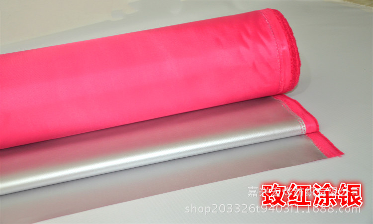 300D encriptación plateada tela Oxford impermeable protector solar paraguas tela ropa de carro paraguas paraguas tienda de campaña tela en stock