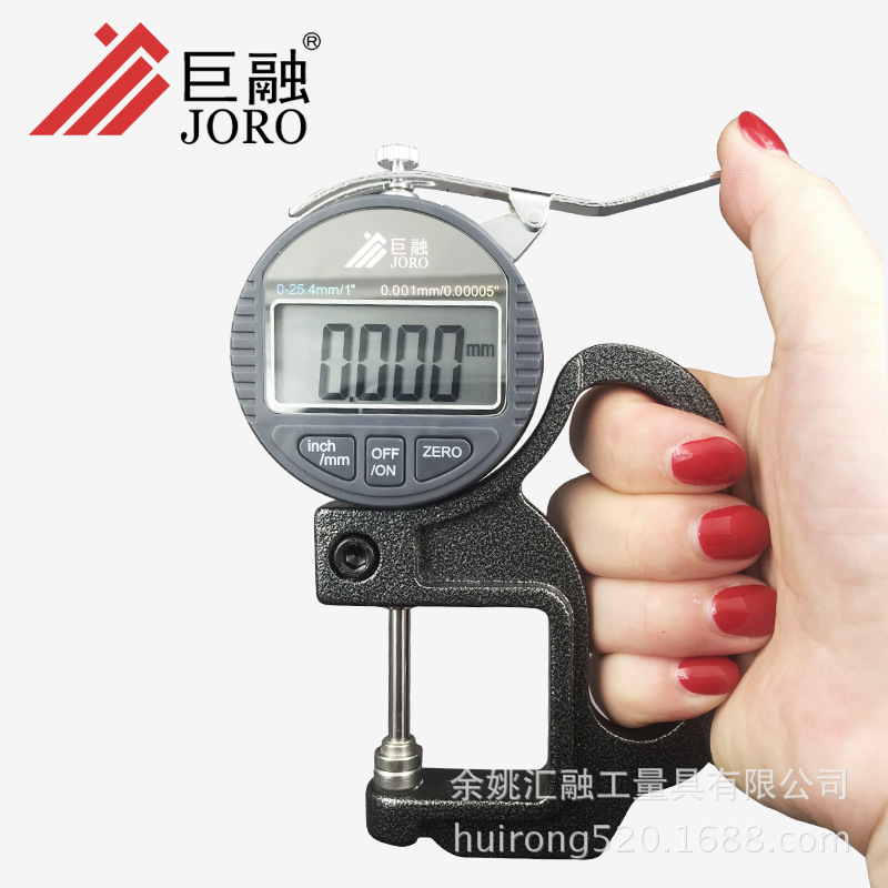 巨融测厚仪测量厚度高精度0.001数显千分尺厚度规纸张薄膜厚度测-阿里巴巴
