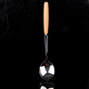 270Aay3. Japan Zakka boutique. Woodpower Western spoon-304 stainless steel large soup spoon