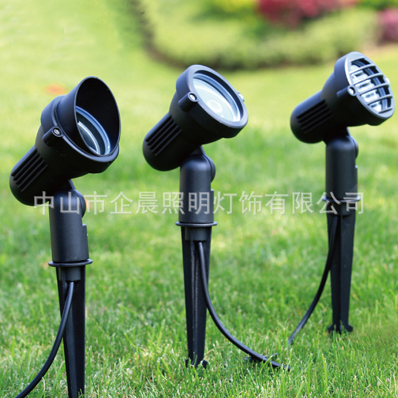 led插地灯18w户外投射灯12瓦地插灯草坪射树灯室外防水花园插泥灯