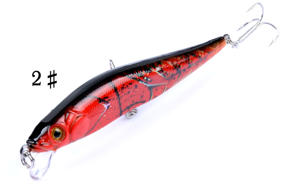 Suspending Minnow Lures Hard Plastic Baits Fresh Water Bass Swimbait Tackle Gear