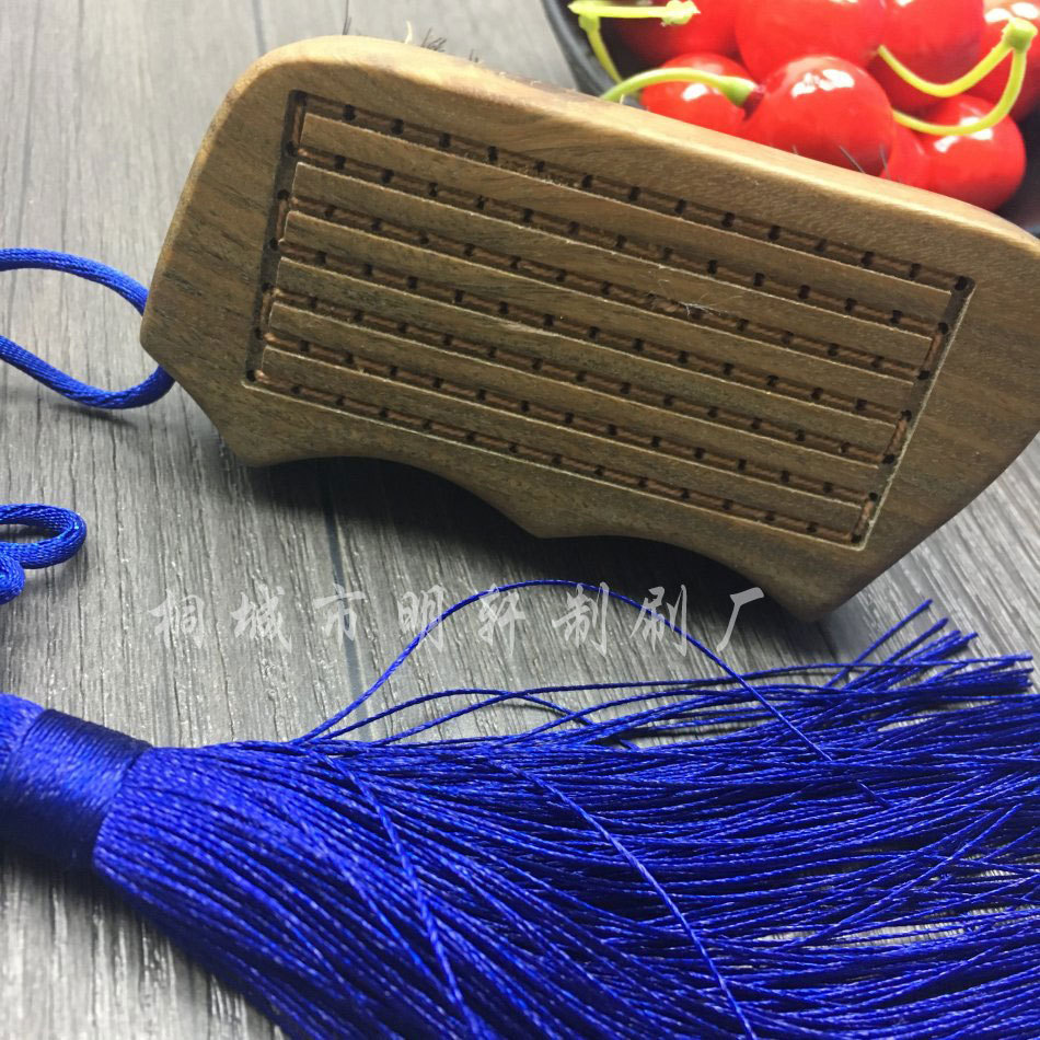 毛刷厂家供应菩提核桃绿檀文玩刷 纯野猪鬃刷子 文玩猪鬃刷