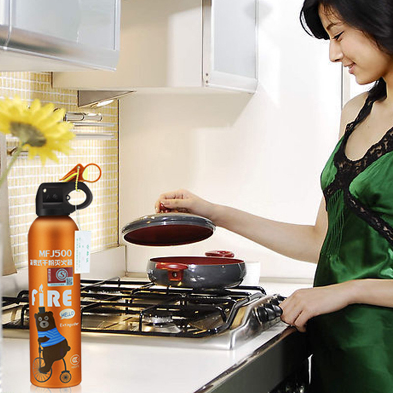 汽車用車載滅火器小車轎車家用干粉滅火器消防認(rèn)證器材 MFJ500B