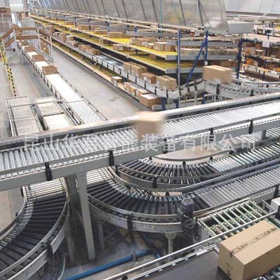 仓储物流滚筒分拣线 滚筒输送线电商物流输送 双层滚筒纸箱周转筐