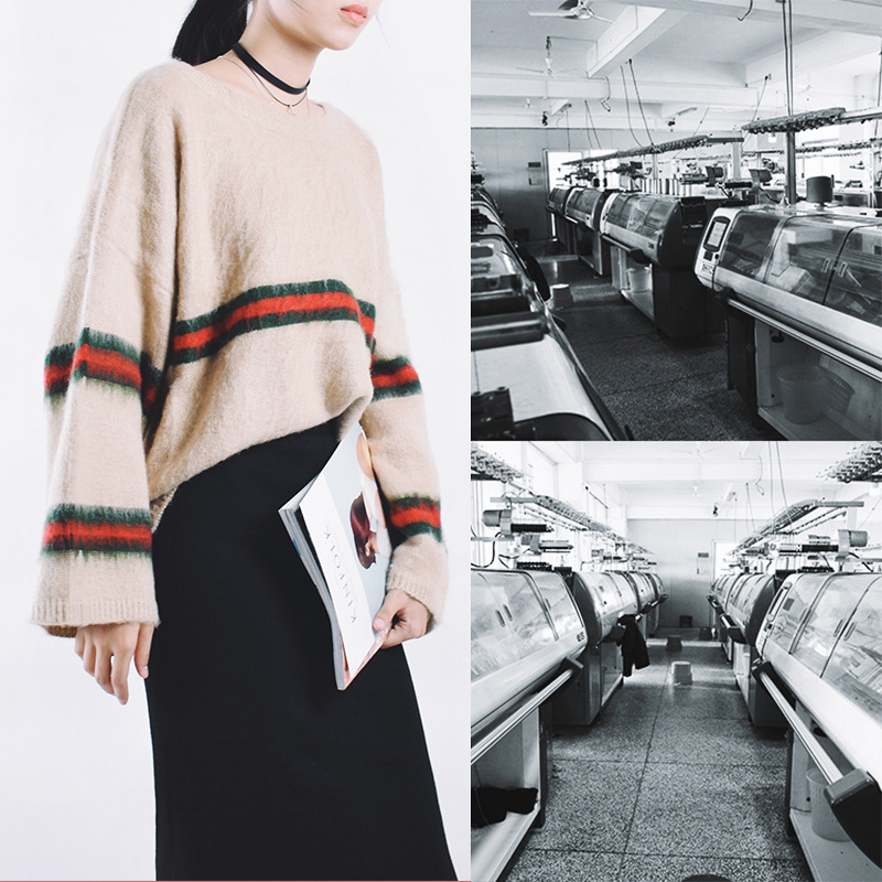 Shop Batch machining Shantou Chenghai Gauge Japan and South Korea Simplicity Women's wear sweater Sweater
