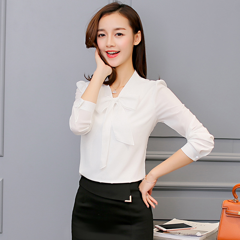 Camisa Blanca de Manga Larga Versátil para Mujer, Estilo Coreano, Nueva Colección Primavera/Verano 2025, Top de Gasa image 3