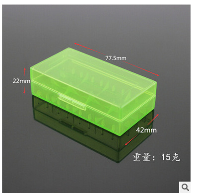 18650 battery box 18350 storage box 18650 battery storage box 2 battery packaging box storage box