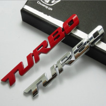 TURBO涡轮增压贴标 TURBO尾箱车标3D立体贴标 汽车车贴运动贴标