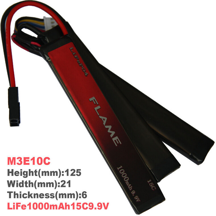 火焰FLAME LiFePO4 1000mAh毫安 9.9V 15C 磷酸铁锂动力锂电池