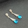 Fashionable shiny crystal earings, earrings, universal accessory, wholesale